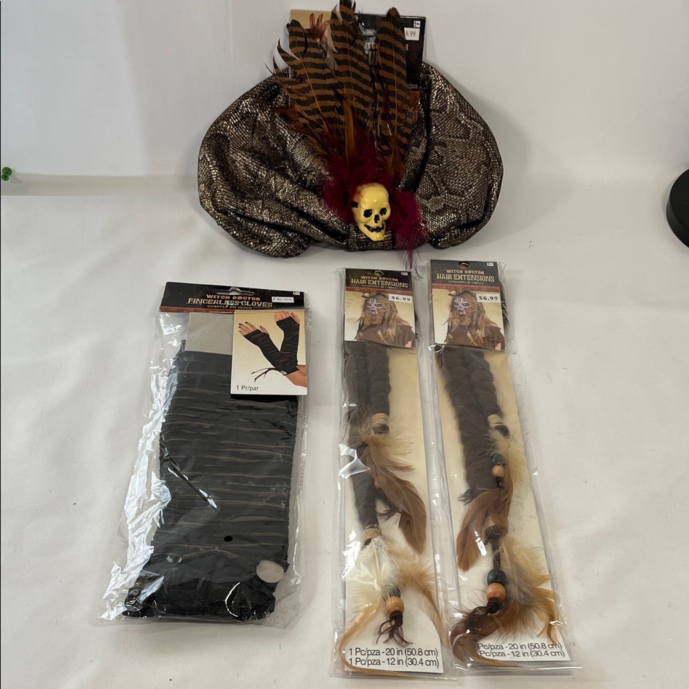 Witch Doctor Accessories  Bundle Set